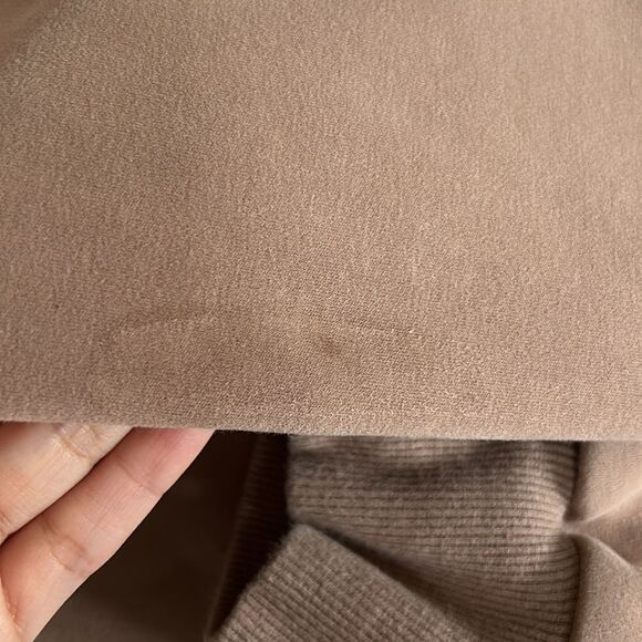 Zyia Active Tan Brown Quarter Zip Sweatshirt Jacket - Picture 14 of 14